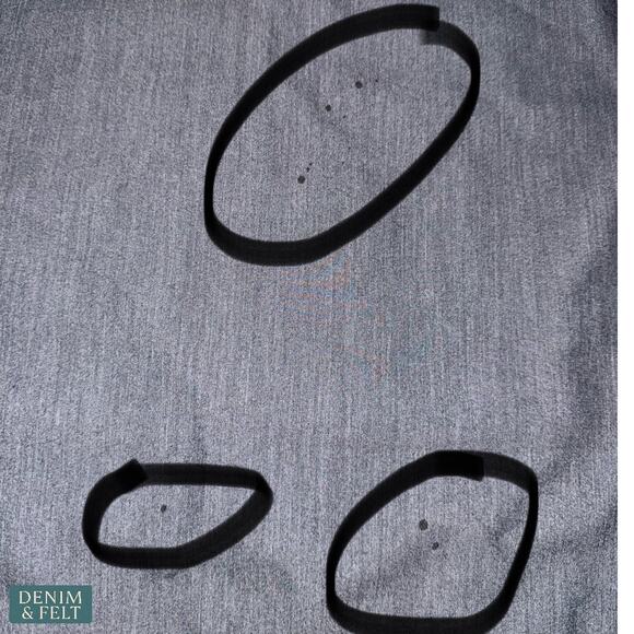 Med Couture Touch Gray Scrub Top Black Shoulder Detail Size Small - Picture 4 of 6